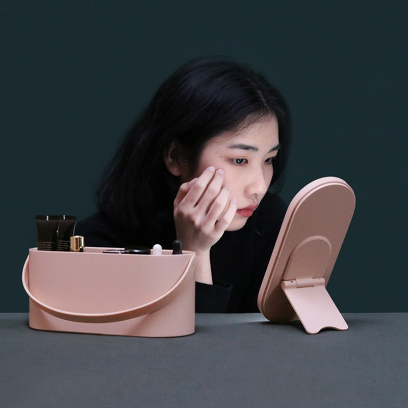 GlowMirror™ – Bärbar Sminkspegel med LED-belysning